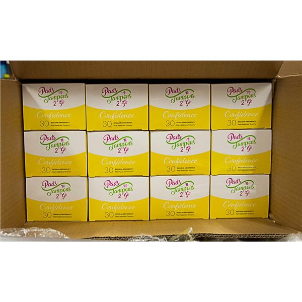 CASE WITH 24 30PACKS OF REG TAMPONS