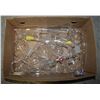 BOX OF LABORATORY GLASS