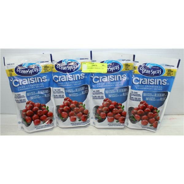 4X OCEAN SPRAY CRAISINS 170G