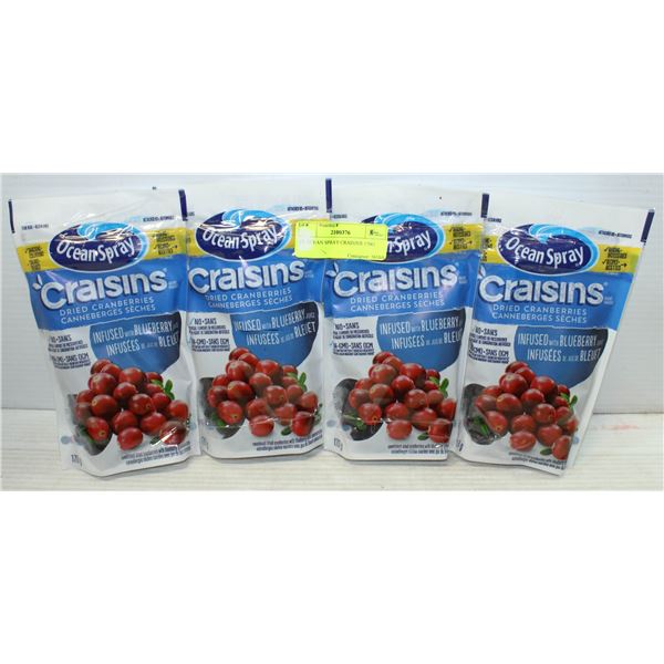 4X OCEAN SPRAY CRAISINS 170G