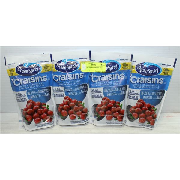 4X OCEAN SPRAY CRAISINS 170G