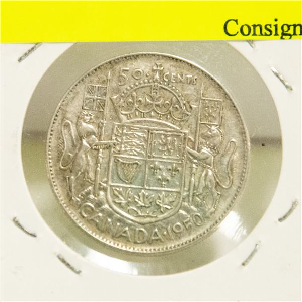 CANADA SILVER HALF DOLLAR 1950