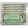 Image 2 : 5 X 1967 ONE DOLLAR BILLS CANADIAN