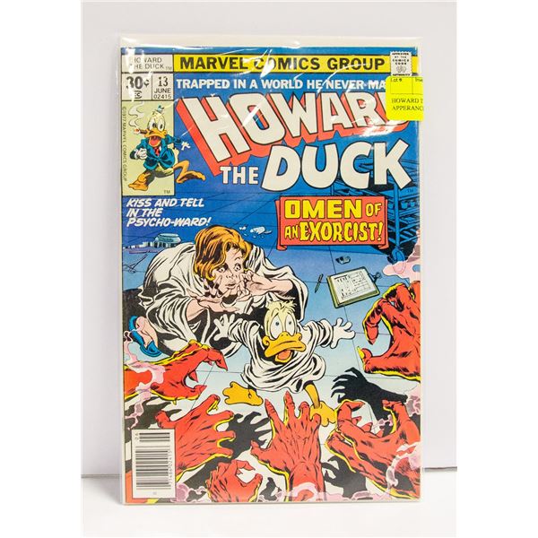 HOWARD THE DUCK # 13 FIRST APPERANCE OF KISS