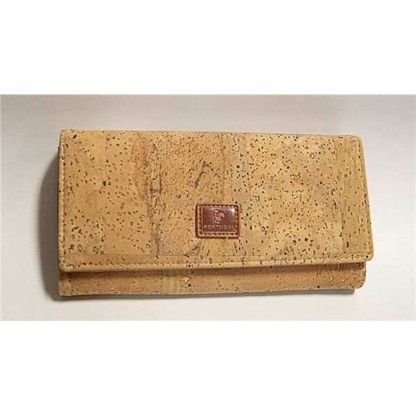 NEW LADIES WALLET MADE OF REAL CORK FROM PORTUGAL