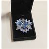 Image 1 : ESTATE RHINESTONE FLOWER DESIGN BROOCH