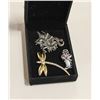 Image 1 : DRAGON PENDANT RHINESTONE DRAGONFLY BROACH +