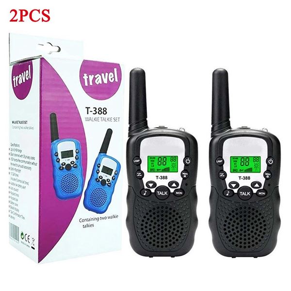 PAIR OF NEW T-388 6KM RANGE 22CH WALKIE TALKIES