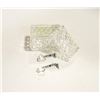 Image 1 : CRYSTAL TRINKET BOX W/ CRYSTAL HEART EARRINGS