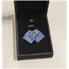 Image 1 : ESTATE RHINESTONE ROYAL BLUE BROOCH