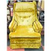 Image 1 : VINTAGE YELLOW SWIVEL ROCKER