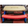 Image 1 : LITTLE TIKES INDOOR/OUTDOOR PICNIC TABLE/PLAY