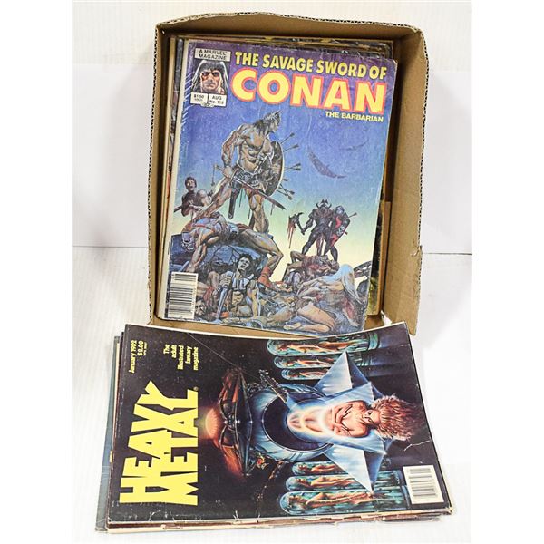 HEAVY METAL SAVAGE SWORD OF CONAN LOT