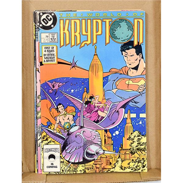 WORLD OF KRYPTON FULL MINI SERIES #1-4 COMIC BOOKS