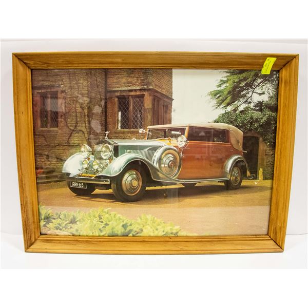 FRAMED ROLLS ROYCE RRR65 APPROX 31  X 24 