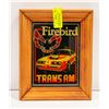 Image 1 : METALIC TRANS AM FIREBIRD RETRO MIRROR 10"X 8"