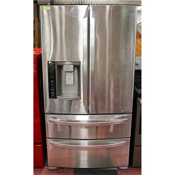 LG LINEAR COMPRESSOR 4 DOOR STAINLESS FRIDGE