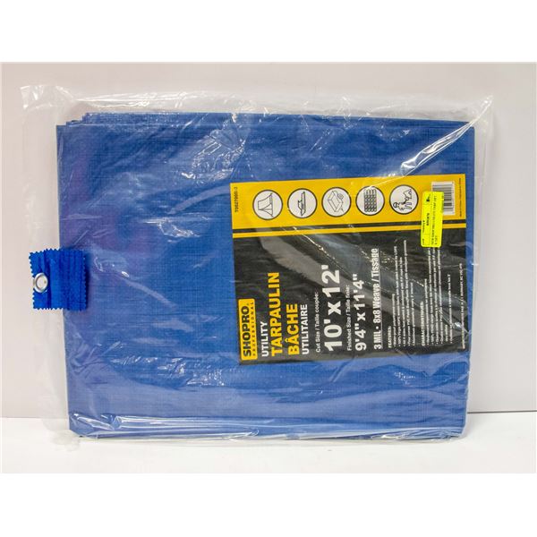 NEW SHOP PRO UTILITY TARP 10FT X 12FT