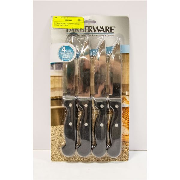 4PC FARBERWARE CHOP HOUSE STEAK KNIFE SET