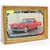 Image 1 : 18"X13" RED T-BIRD RETRO MIRROR