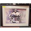 Image 1 : EDMONTON OILERS FRAMED "IN THE ZONE"  PRINT 24"