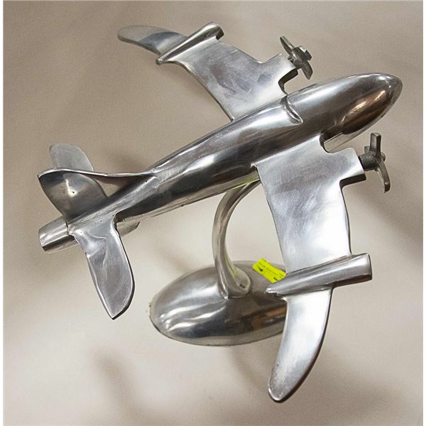 12" VINTAGE MODEL AIRPLANE WITH MOBILE PROPELLERS