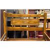 Image 2 : VINTAGE WOOD CARVED SINGLE BEDFRAME