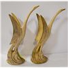 Image 1 : PAIR OF FLYING SWAN FIGURES 16" TALL