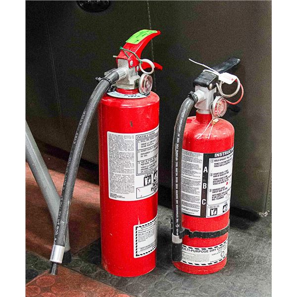 2  X  5-7LBS CHARGED FIRE EXTINGUISHERS