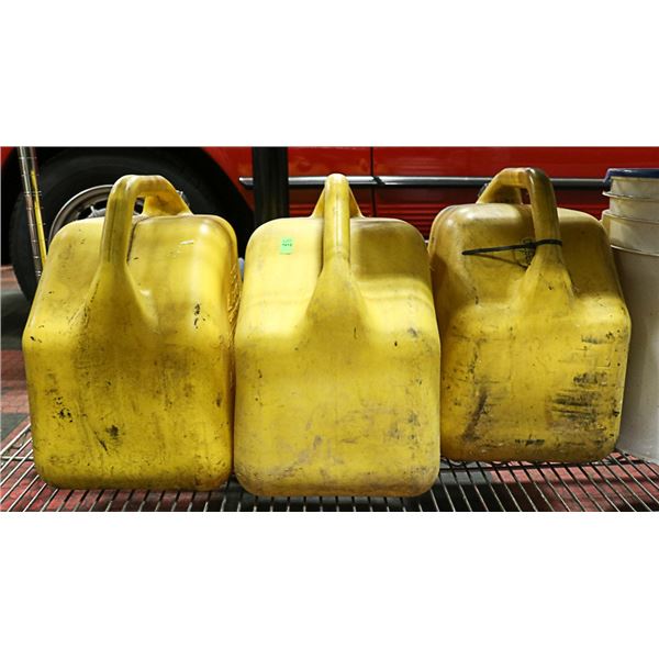 LOT OF 3 - 5 GALLON JERRY CANS