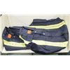 2 PAIR DARK BLUE ONE PIECE COVERALLS SIZE 44T