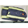 2 PAIR NAVY BLUE ONE PIECE COVERALLS W/ REFLECTORS