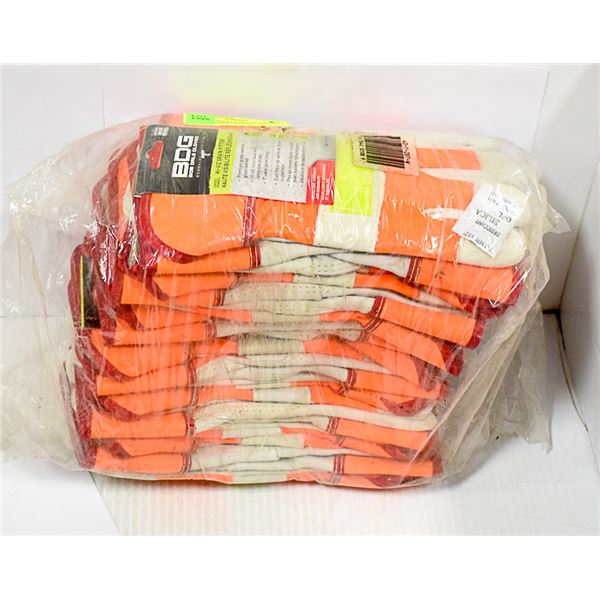 LOT OF BOB DALE HI-VIZ GRAIN FITTER LADIES GLOVES