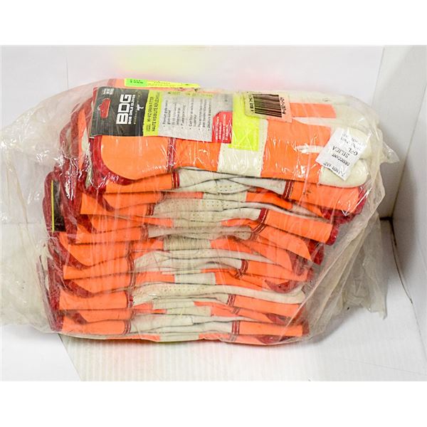 LOT OF BOB DALE HI-VIZ GRAIN FITTER LADIES GLOVES