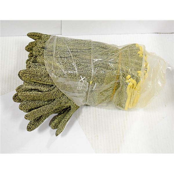 LOT OF 12 SUPERIOR KEVLAR CUT RESISTANT GLOVES S:8