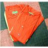 Image 1 : 2 PAIR OF ORANGE ONE PIECE COVERALLS W/ REFLECTORS