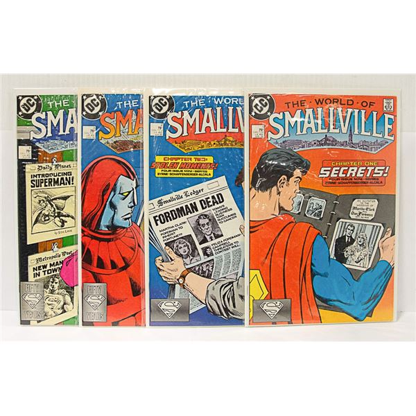 SUPERMAN WORLD OF SMALLVILLE #1-4 COMIC BOOKS