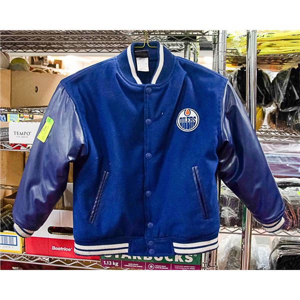 OILERS JUNIOR SIZE SMALL AGES 7-8 JACKET