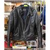 Image 1 : TAILOR MADE LEATHER MOTORCYCLE JACKET APPROX S:40