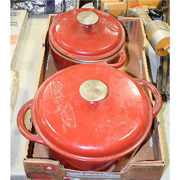 WOLFGANG PUCK CAST IRON POTS