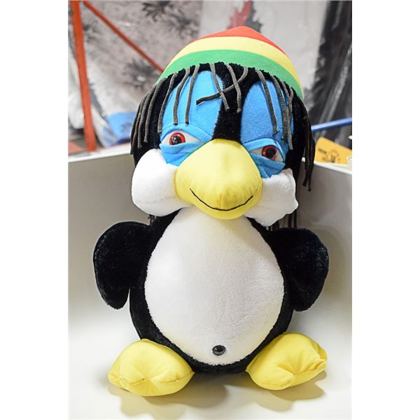 RASTA PENGUIN PLUSH APPROX 20" TALL