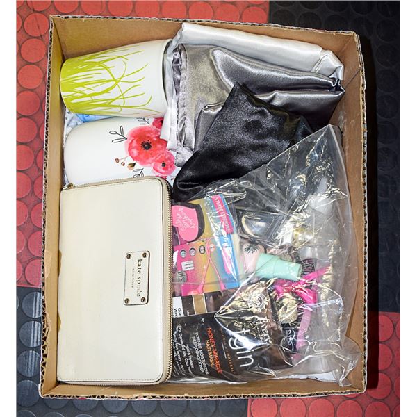 ASSORTED LOT OF NEW SELF CARE ITEMS + KATE SPADE