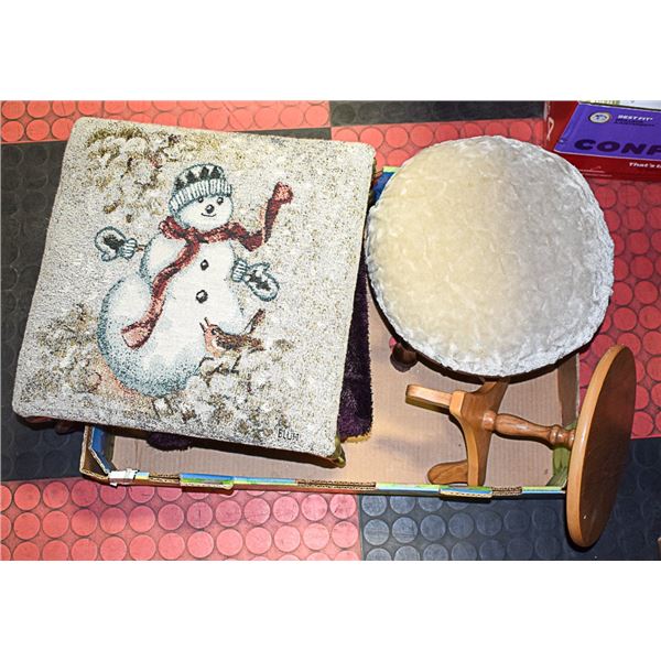 LOT OF 4 FOOT STOOLS