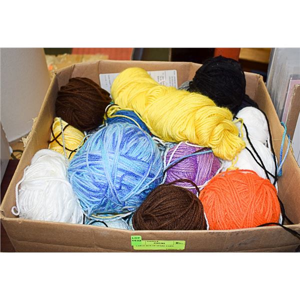 BOX OF ASSORTED YARN