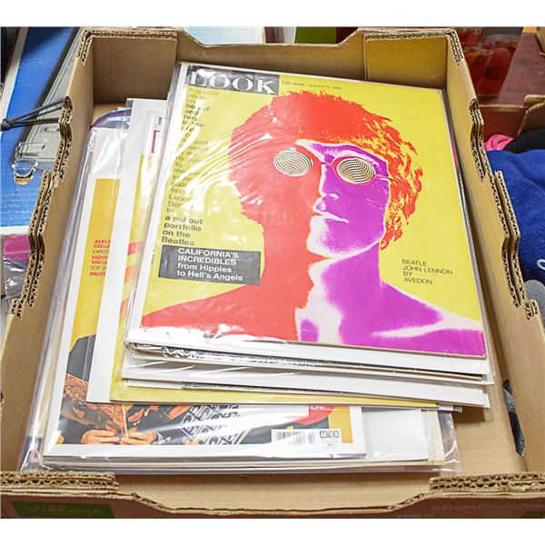 THE BEATLES ON THE COVER OF OVER SIZED MAGAZINES -