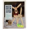 Image 1 : NEW RUSTIC DEER, 20" TALL, SOLID PINE, NO TOOLS R