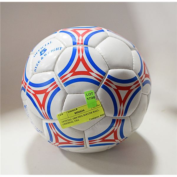 OFFICIAL 1994 FIFA SOCCER BALL ORIGINAL USA