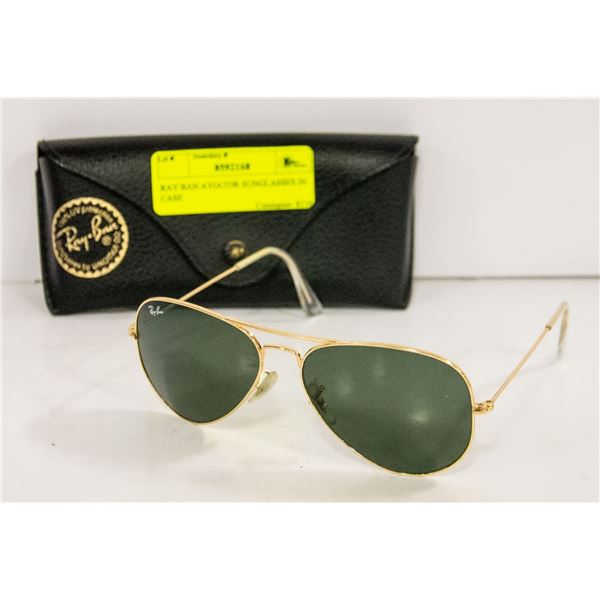 RAYBAN AVIATOR SUNGLASSES IN CASE