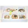 Image 1 : WHITE TRAY FULL OF JEWELRY