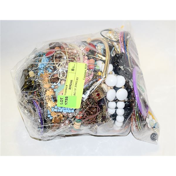 BAG OF ASSORTED JEWELRY